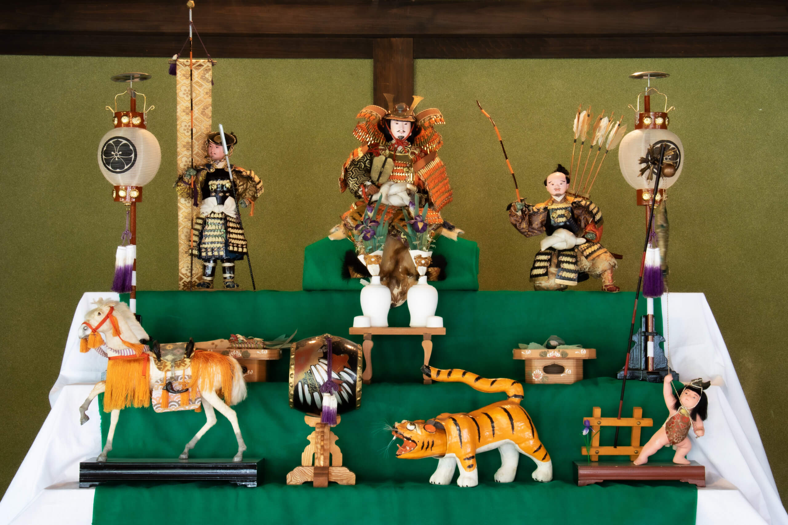 五月人形の展示
